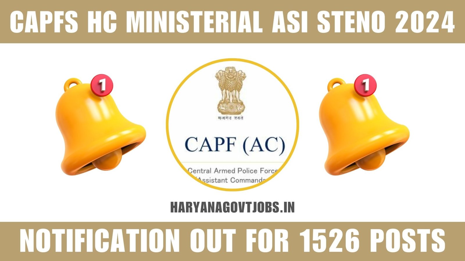 CAPF HC Ministerial and ASI Steno Recruitment 2024 Overview