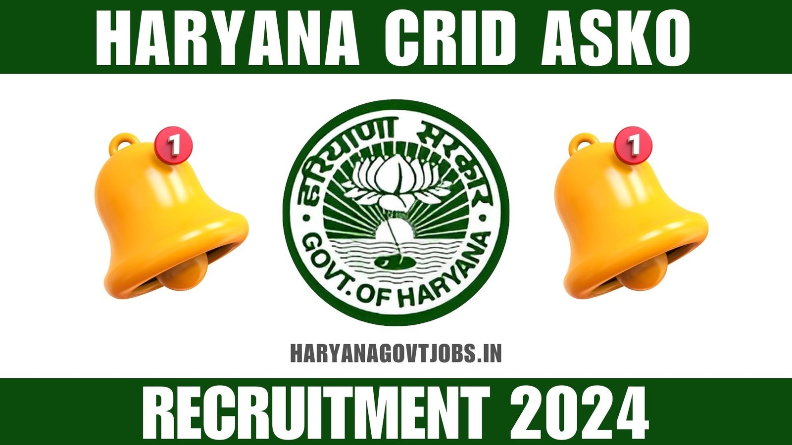 Haryana CRID ASKO Recruitment 2024 Notification Overview